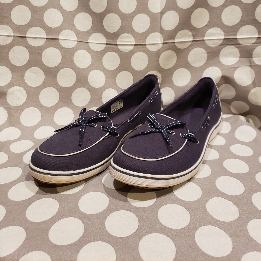 Grasshoppers Ortholite Navy/White Slip-on Shoes